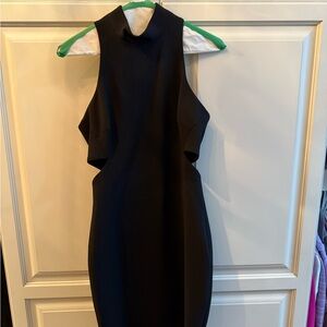 Elizabeth and James Black Sleeveless Mini Dress